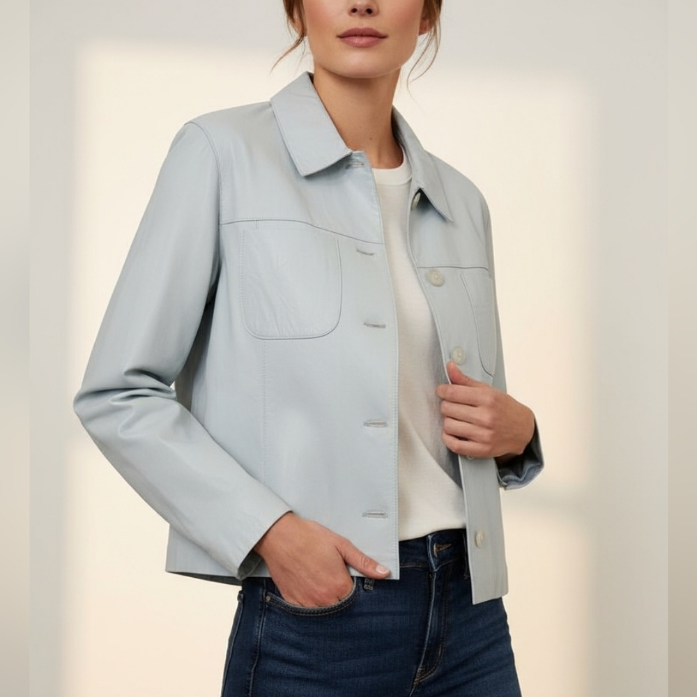 Novella Napa lamb 100% leather jacket made in Canada (size XL)